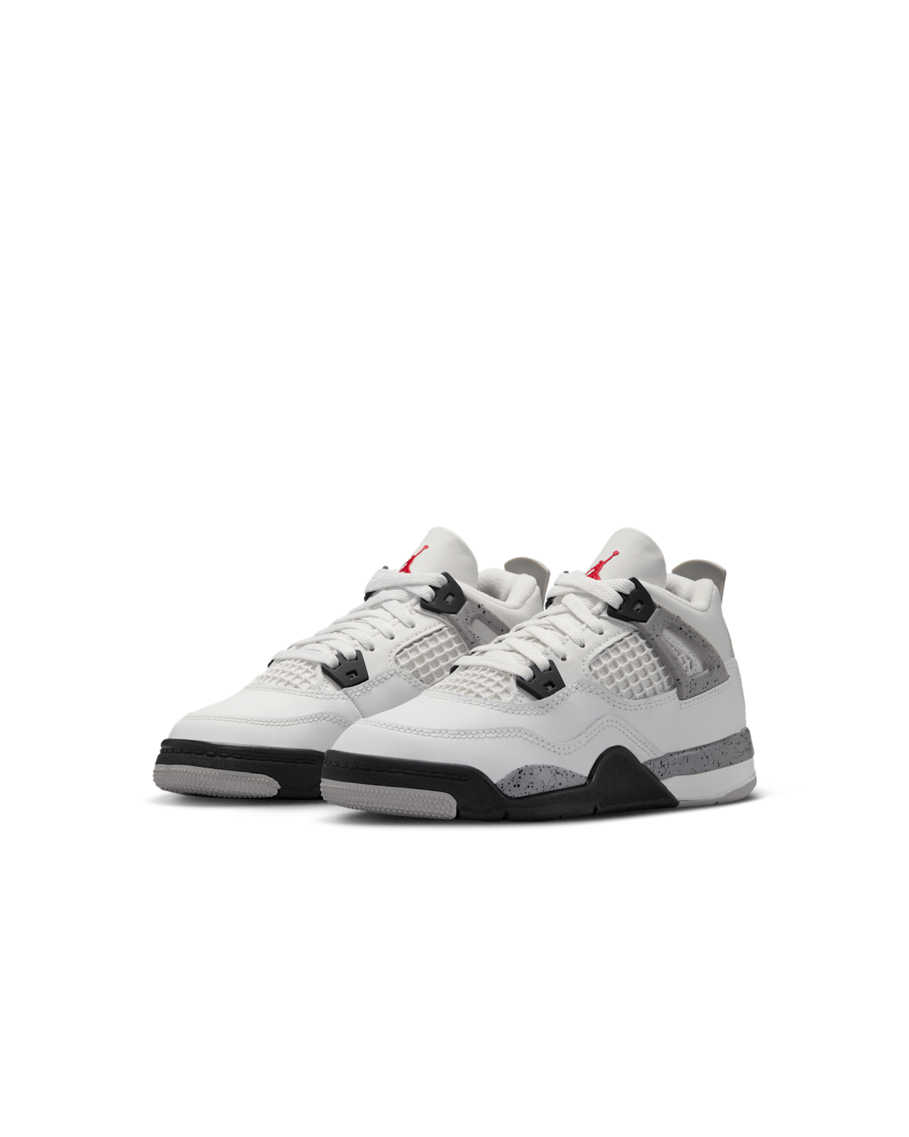 IB4388-100 Little Kids' Jordan 4 'White Cement'