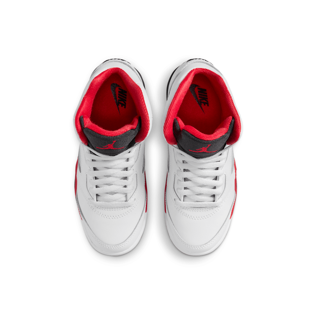 Little Kids' Jordan 5 'Fire Red' "Black Tongue" (HQ7979-101)