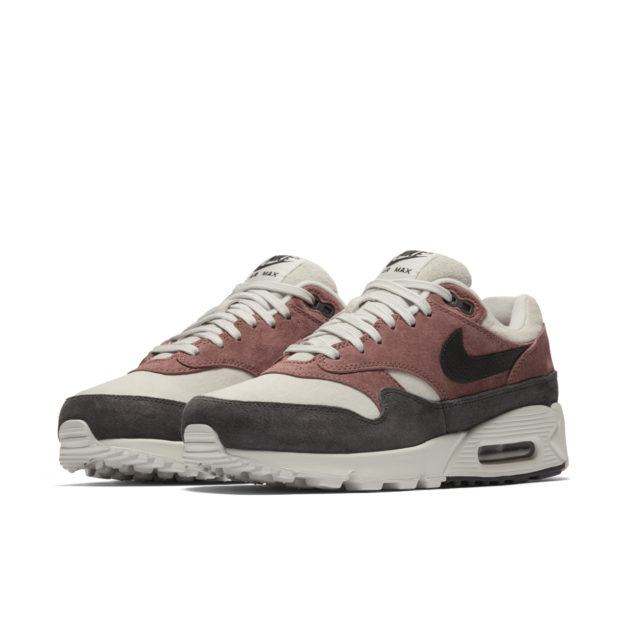 Air max 1 red grey online