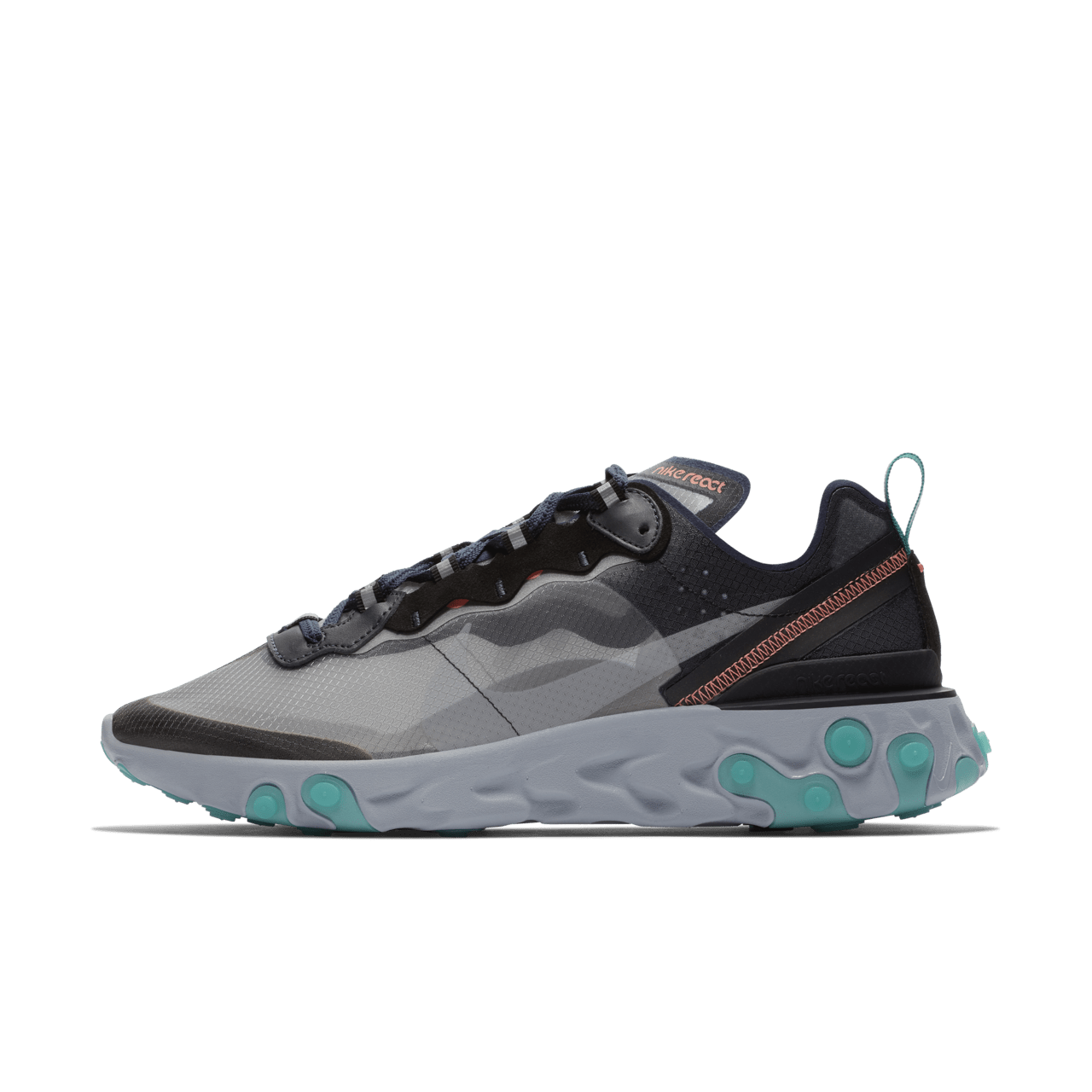 Nike React Element 87 'Neptune Green & Black & Bright Mango' Release Date