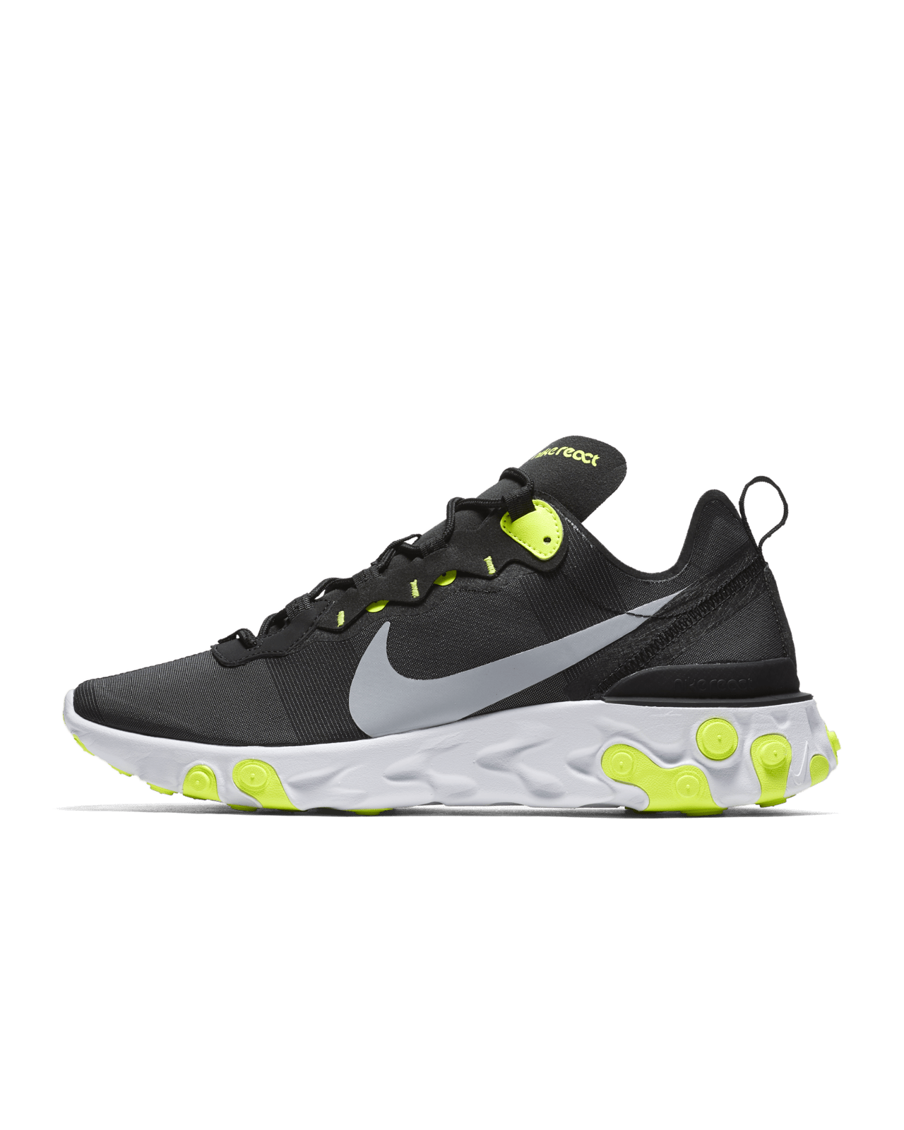 Nike React Element 55 'Black & Volt' Release Date