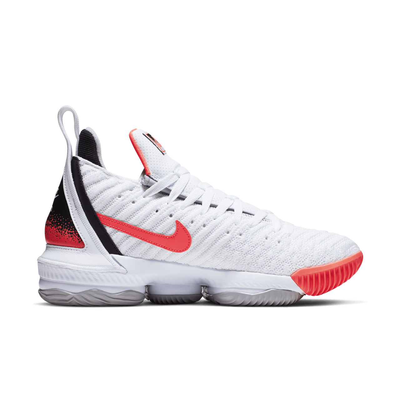 Lebron 16 hot lava on feet best sale