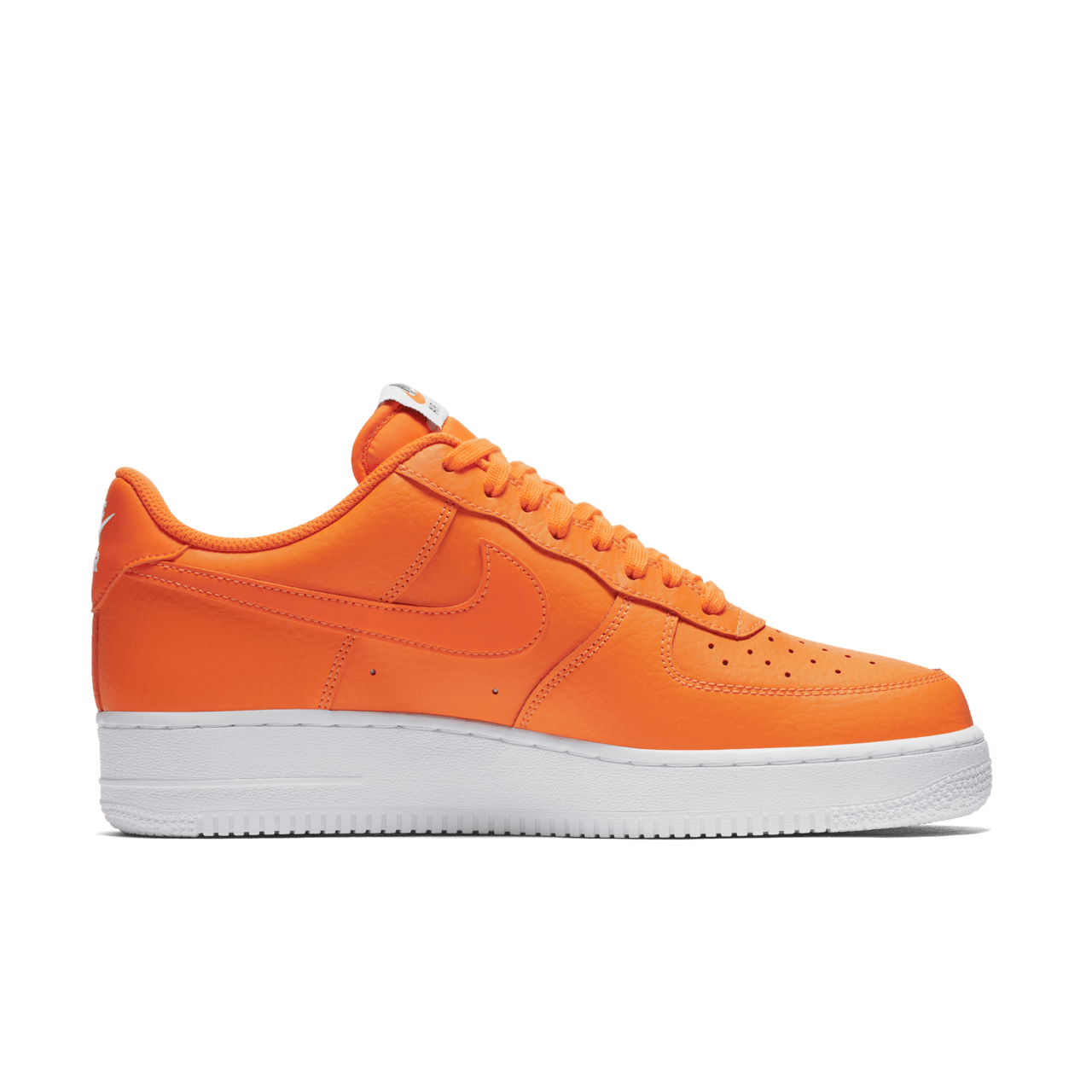 Air force ones just do it orange on sale