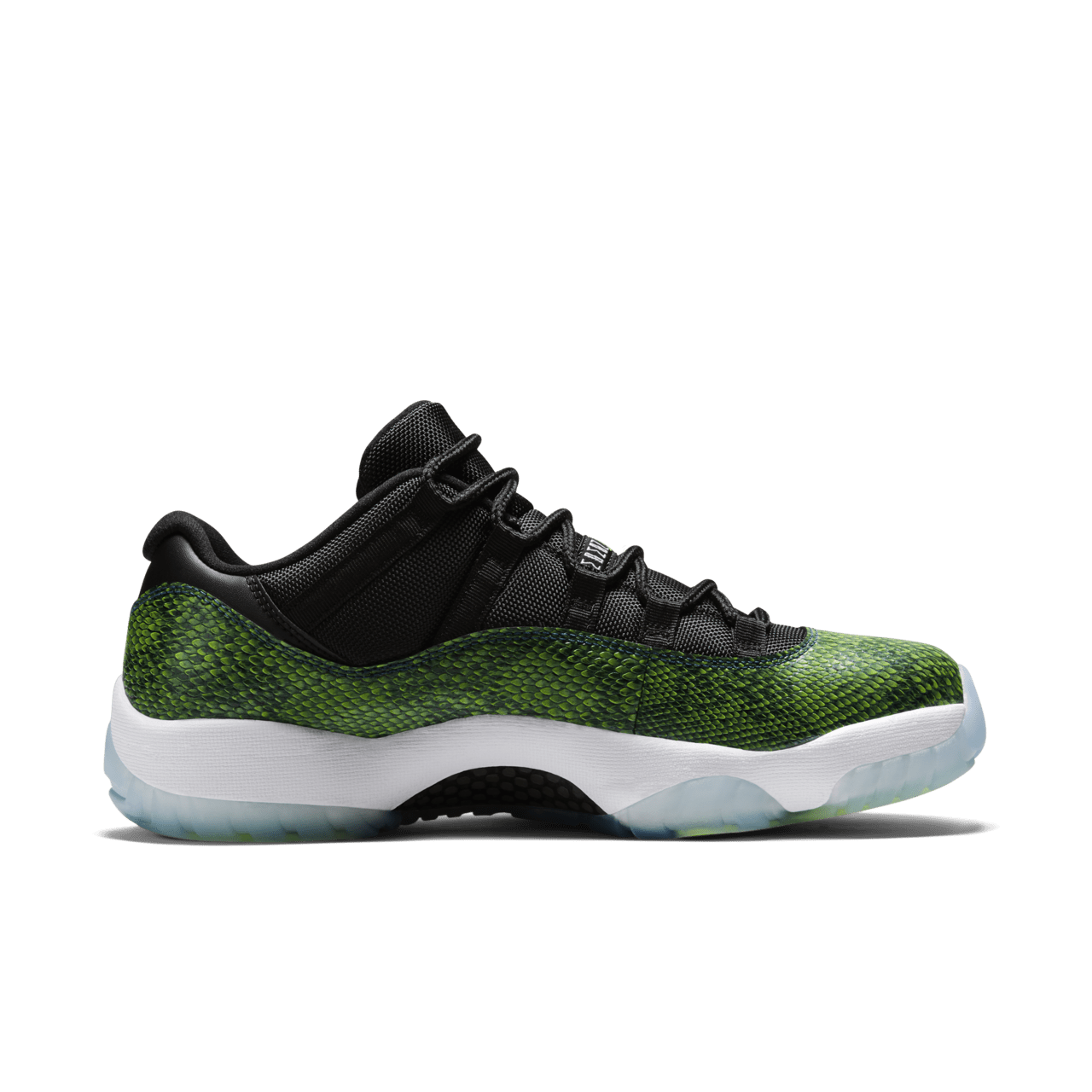 Jordan 11 green snake skins hotsell