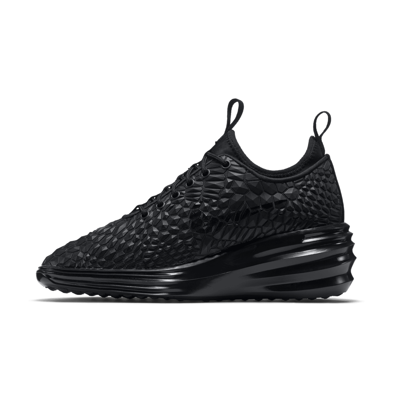 Women s Nike Lunar Elite Sky Hi DMB Triple Black Nike SNKRS