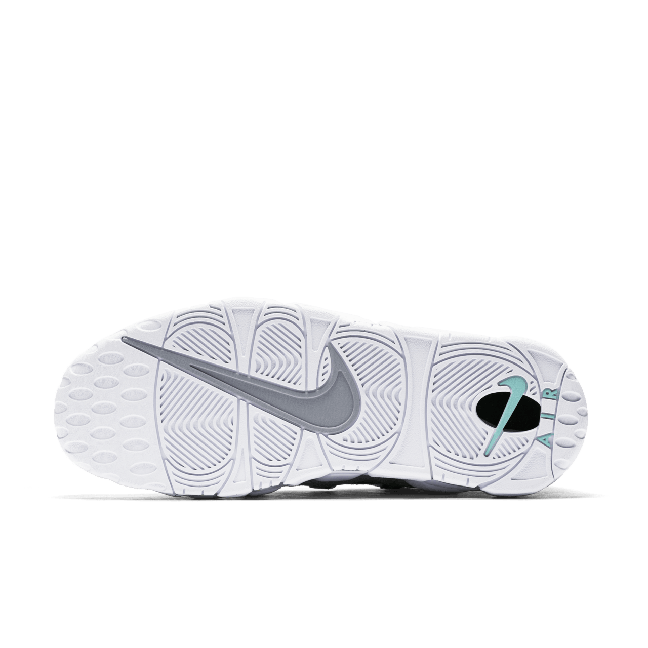 Nike air more money wolf grey island green online