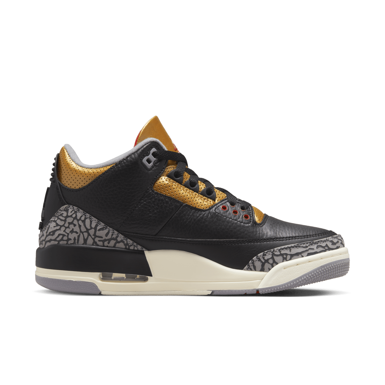 Fecha de lanzamiento del Air Jordan 3 "Black Gold" para mujer (CK9246-067)