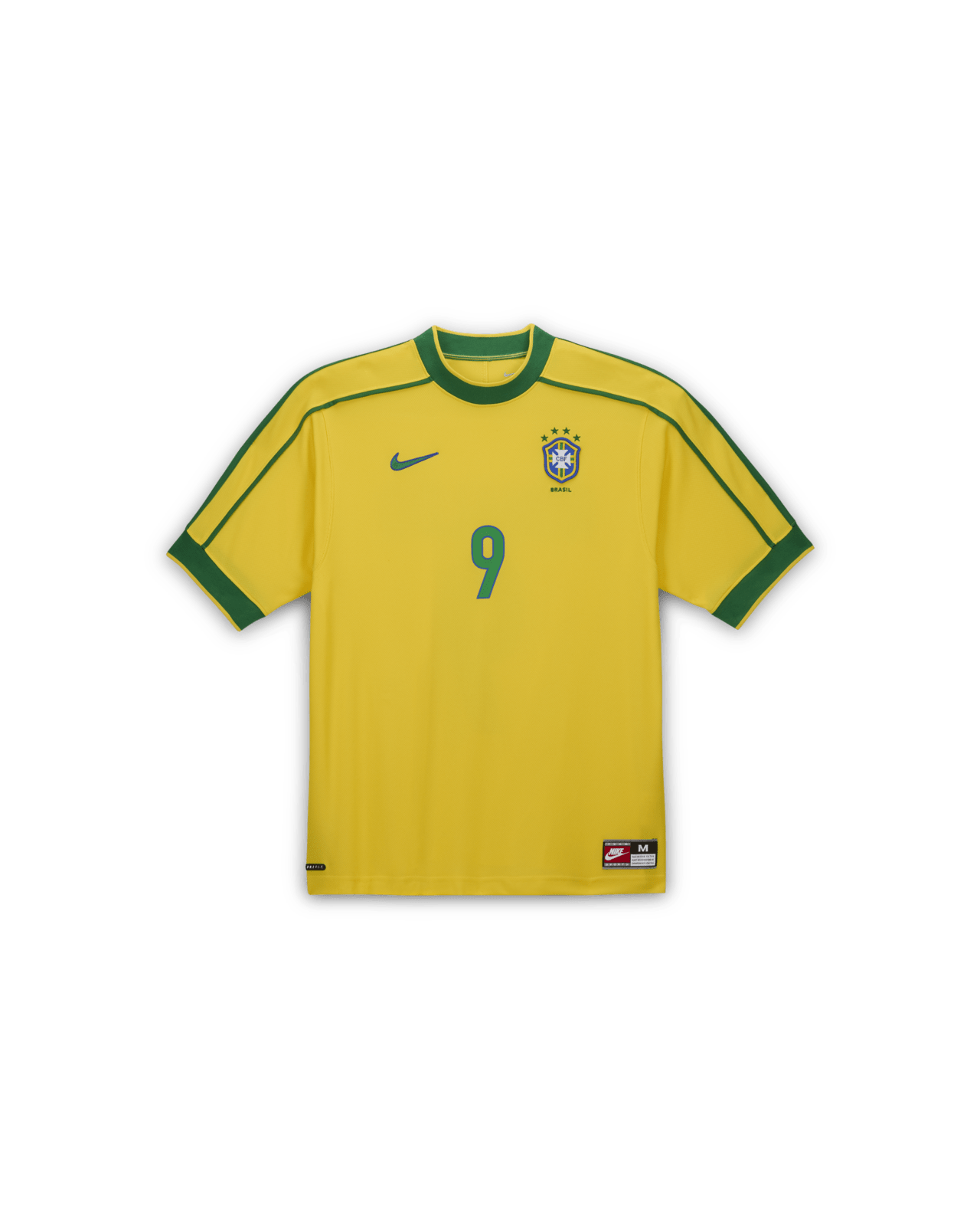 ウェア Nike Brazil 1998 Reissue Uniform Ronald Nike Brazil 1998 Reissue Soccer Replica Jersey Ronald IB1155