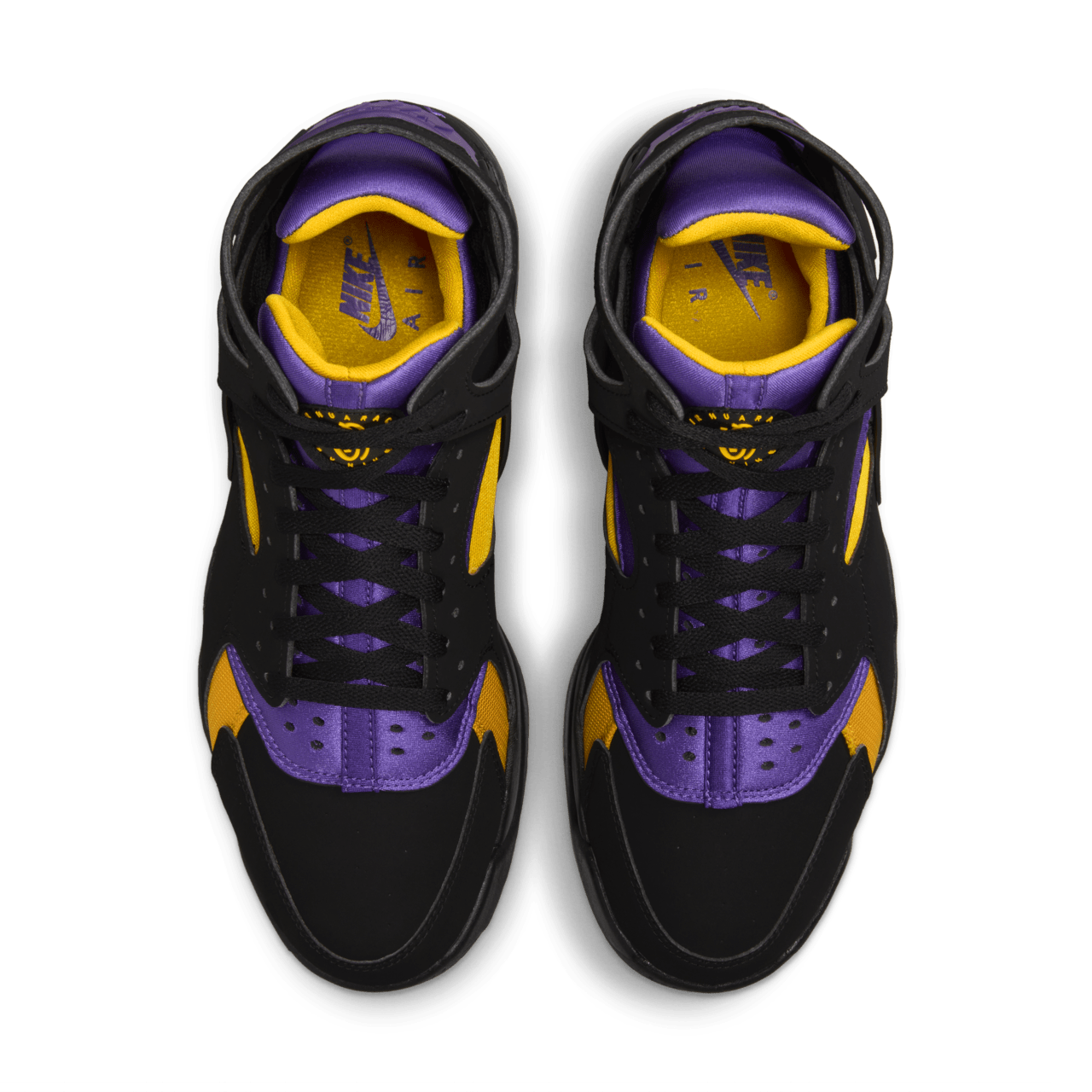 Nike huarache black and purple mens hotsell