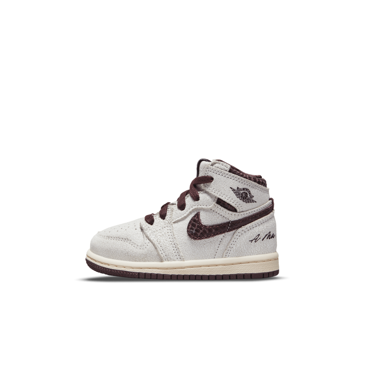 วันเปิดตัว Air Jordan 1 x A Ma Maniére "Sail and Burgundy" (DO7097-100)