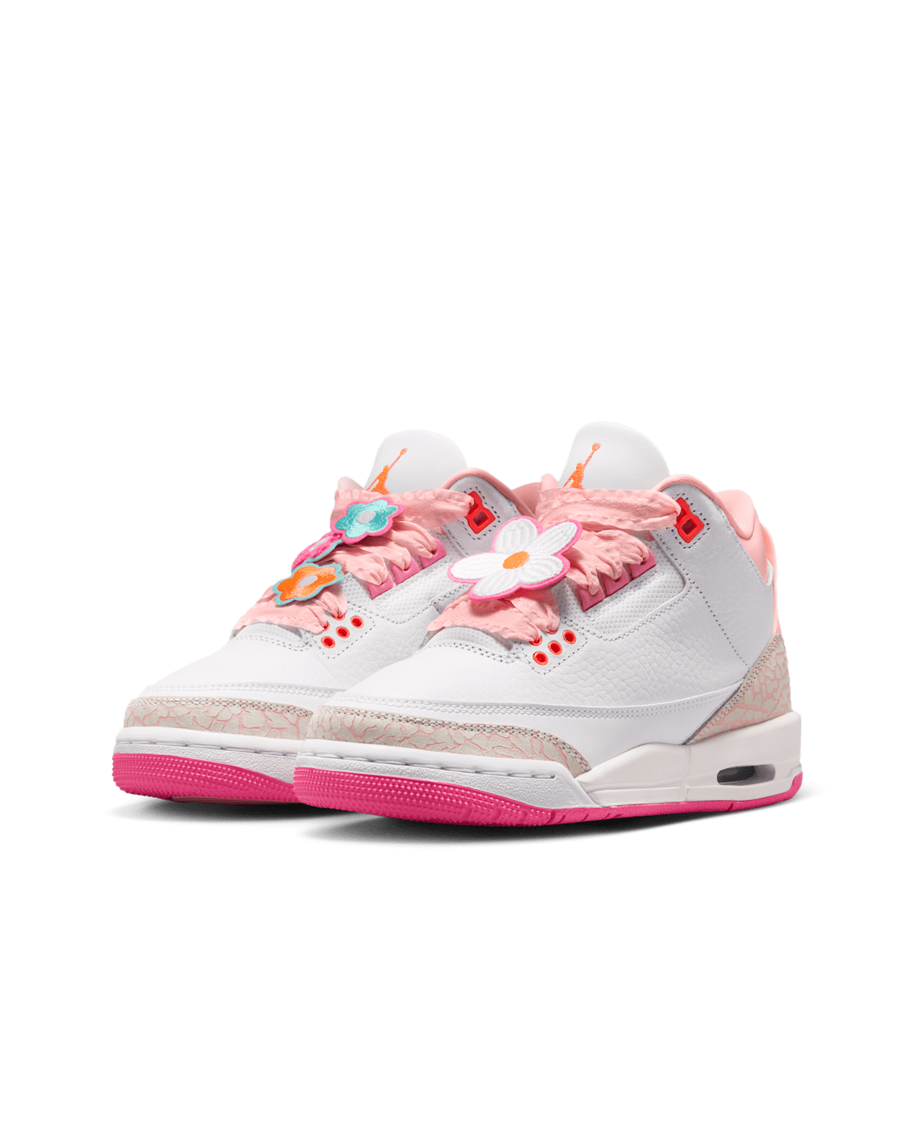 【NIKE公式】ジュニア エア ジョーダン 3 'White and Pink Bloom' (II0599-600) 発売日