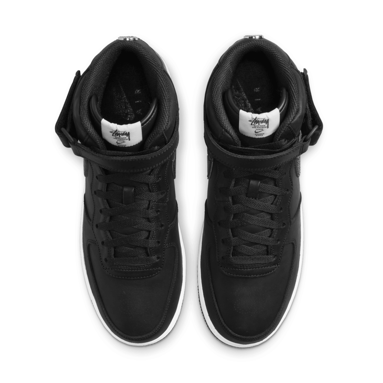 Air Force 1 Mid x Stüssy 'Black' (DJ7840-001) Release Date Air Force 1 Mid x Stüssy 'Black' (DJ7840-001) Release Date