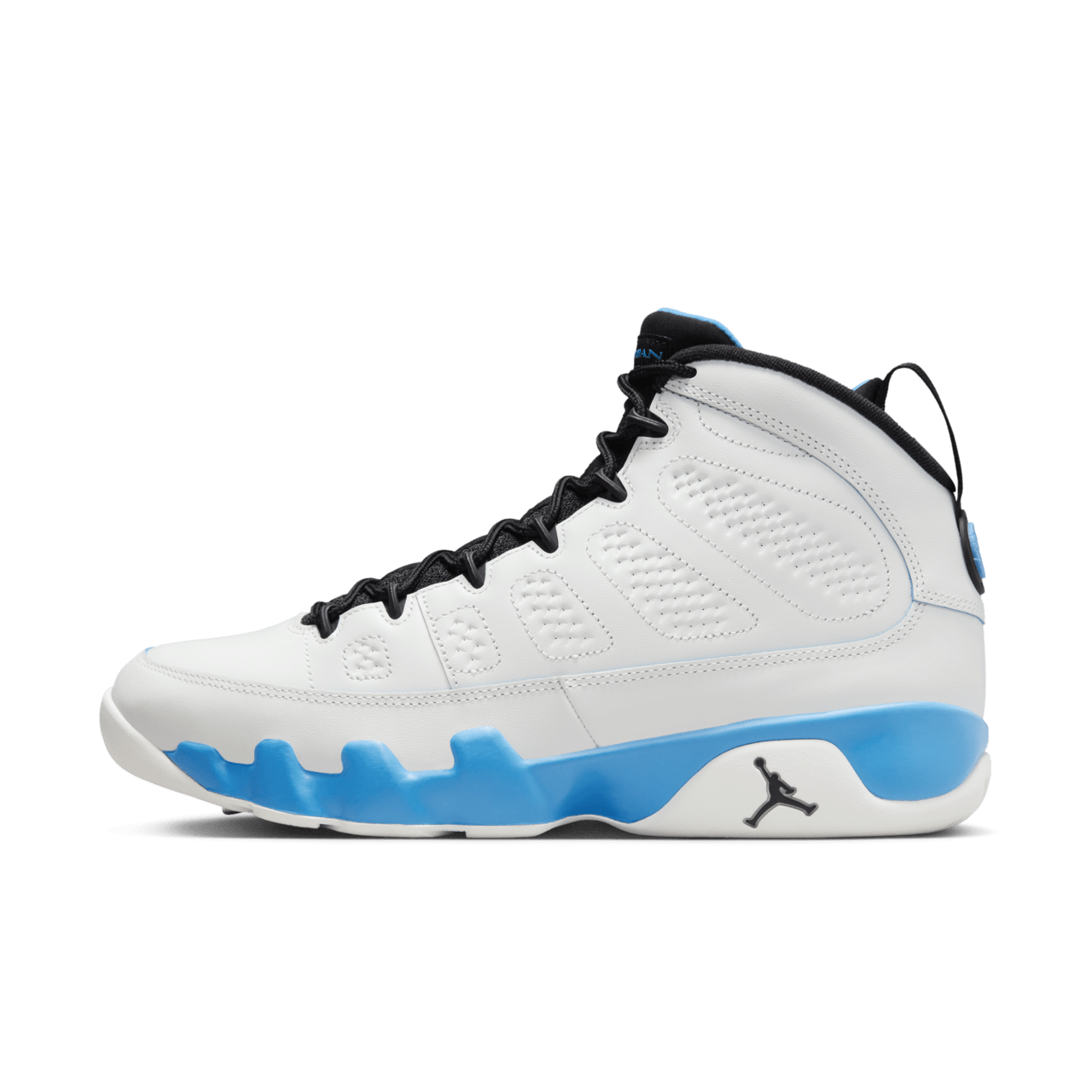 Blue jordan 9's on sale