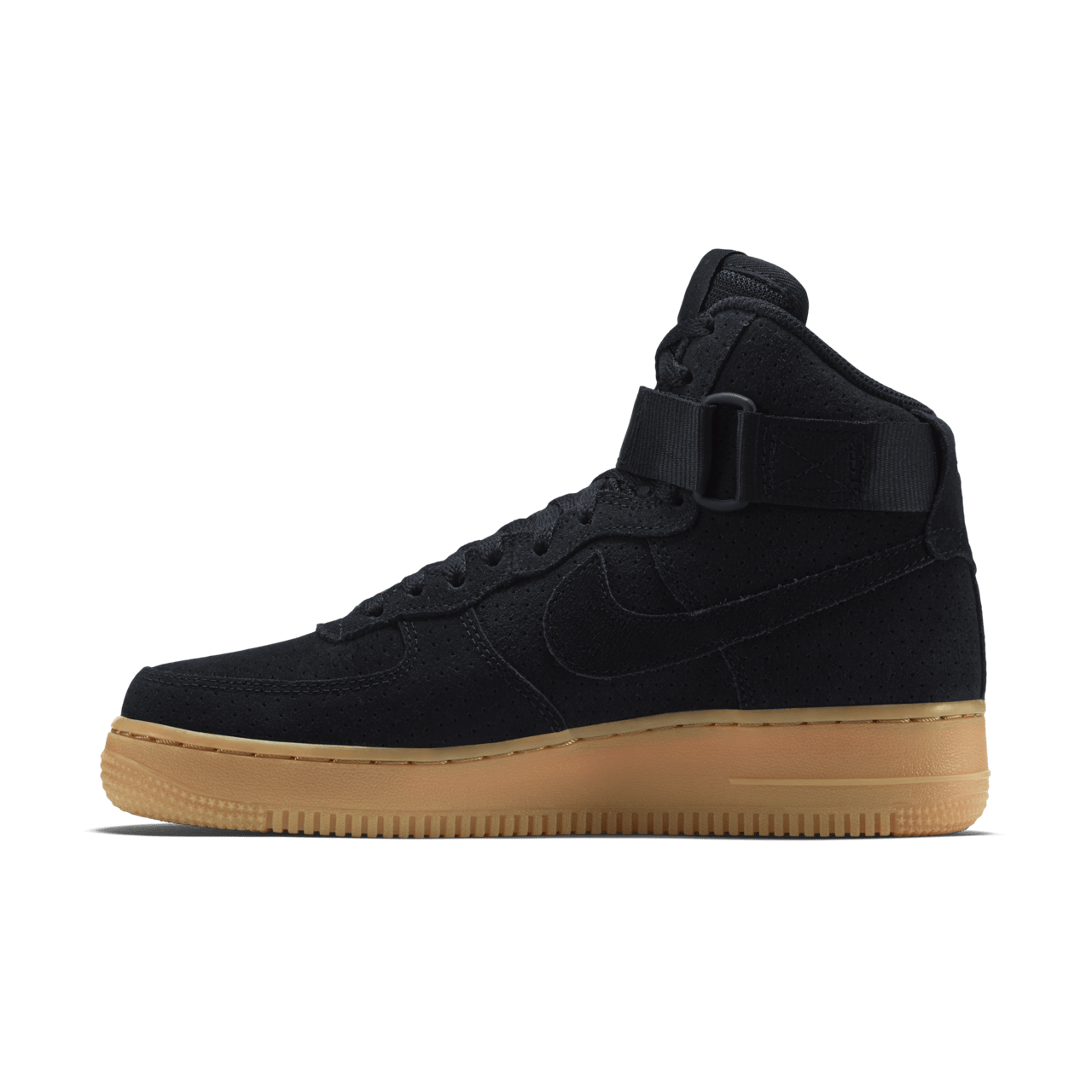 Nike air force ones black suede online