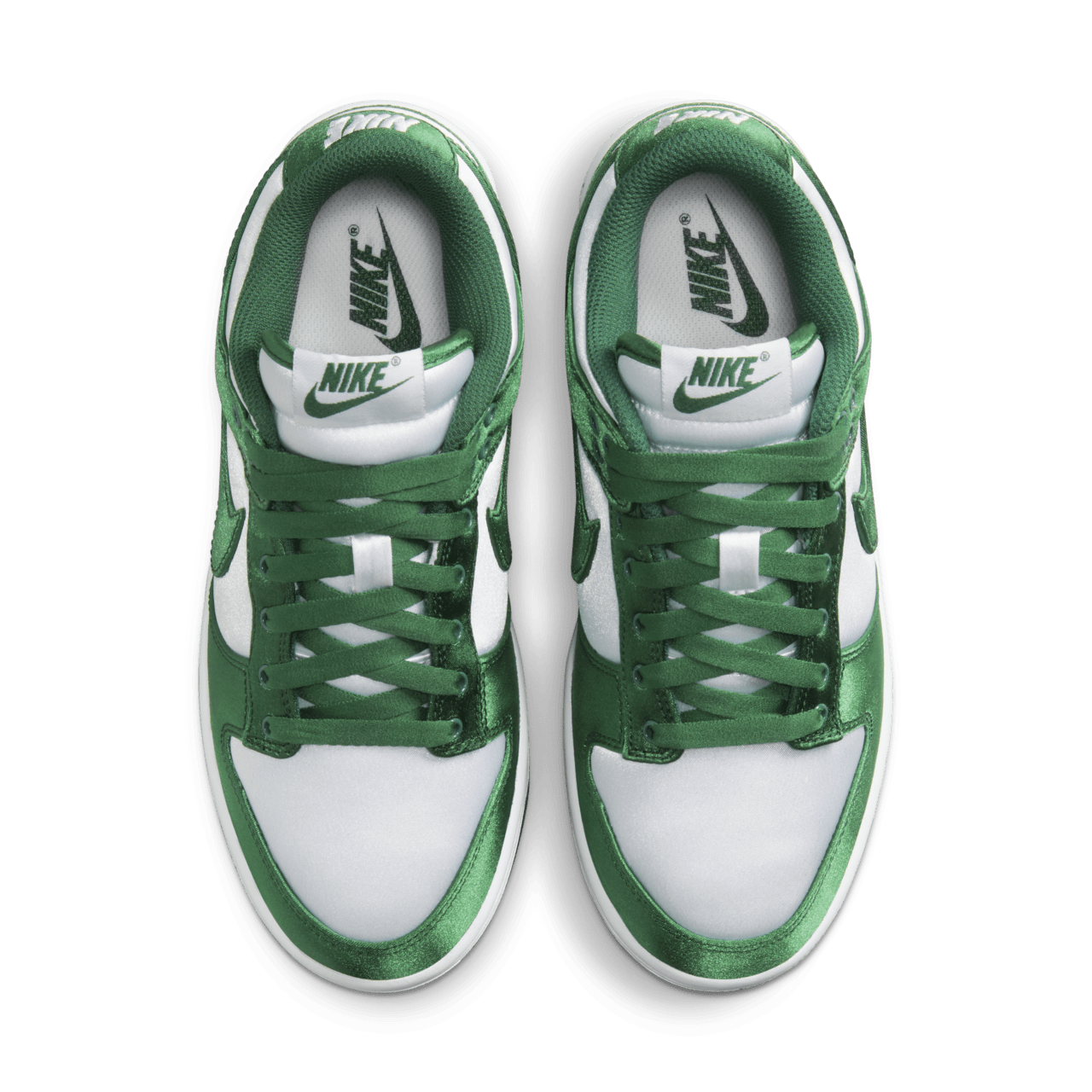 Nike dunks white and green best sale