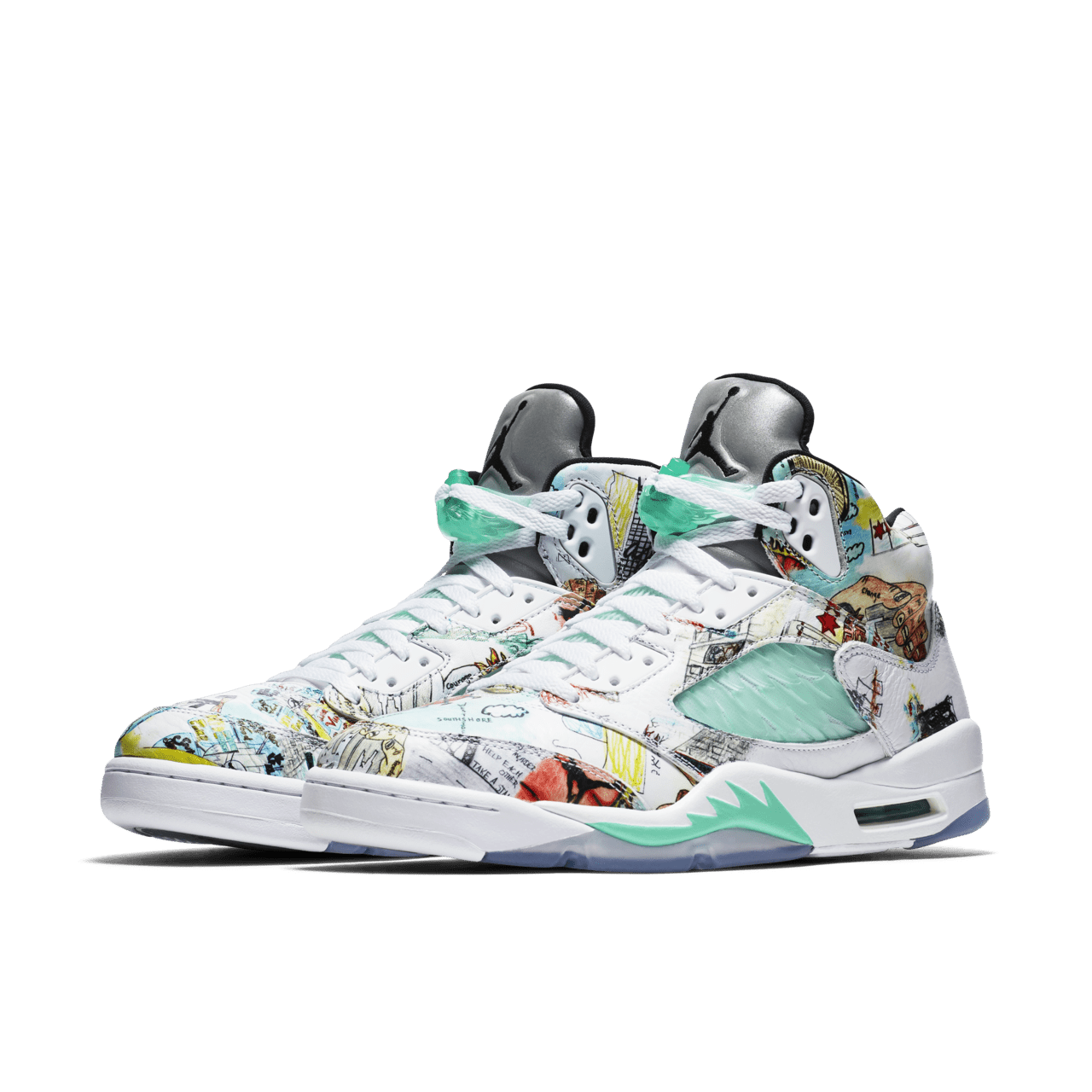 Jordan 5 graffiti on sale