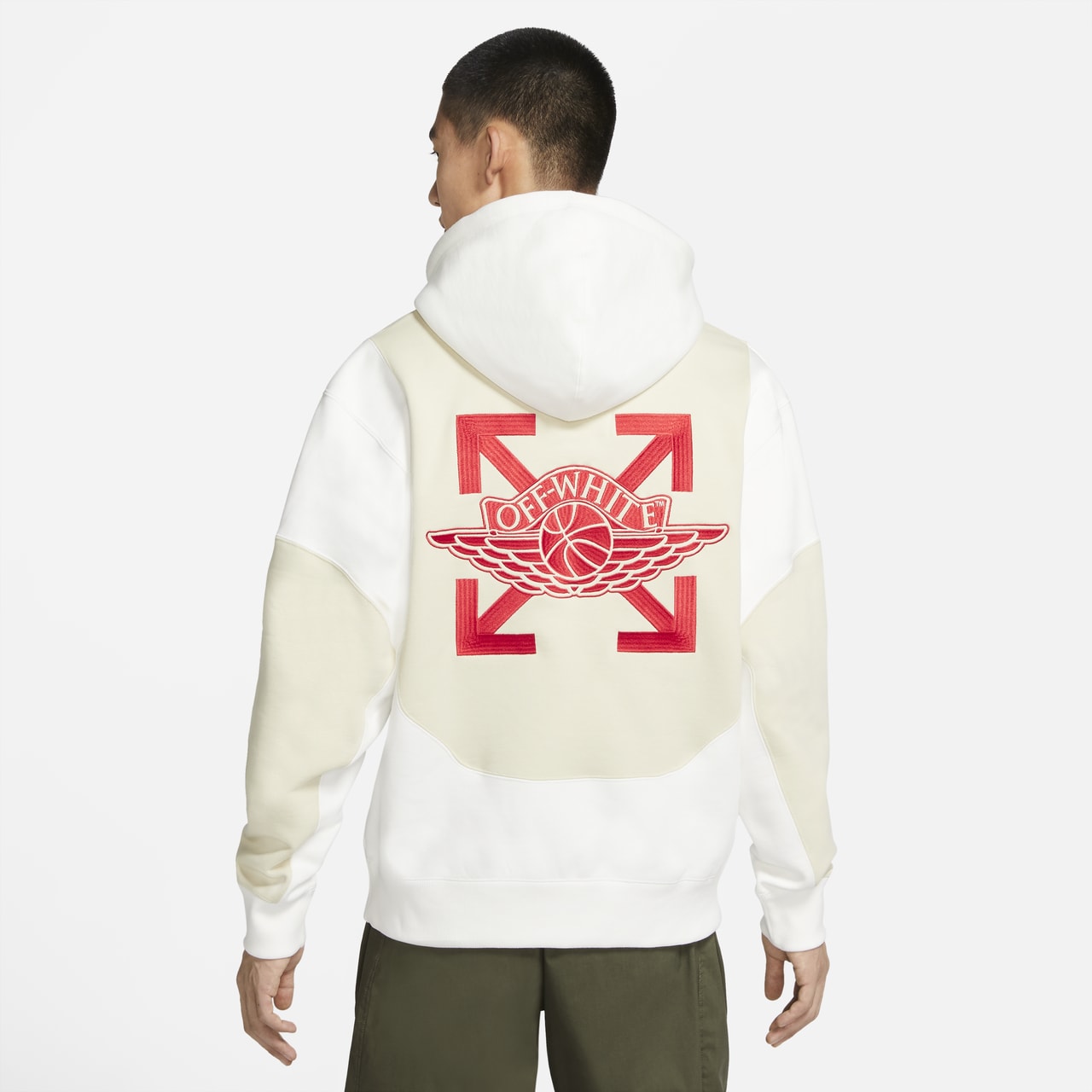 All white jordan hoodie online