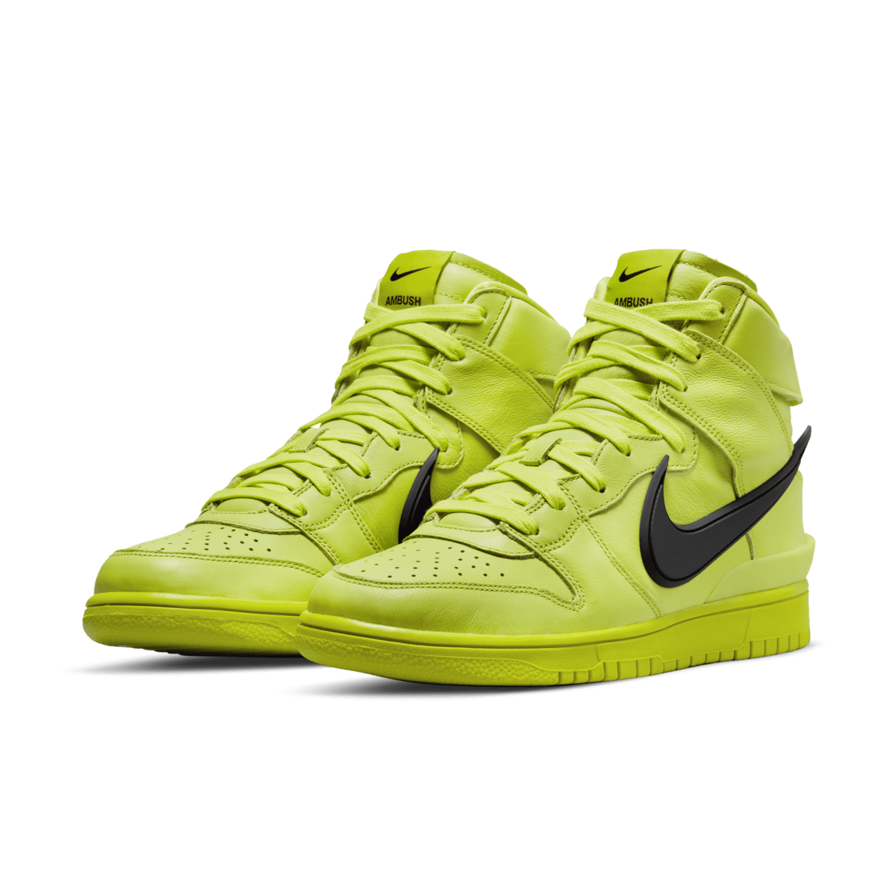 Dunk High x AMBUSH 'Flash Lime' Release Date