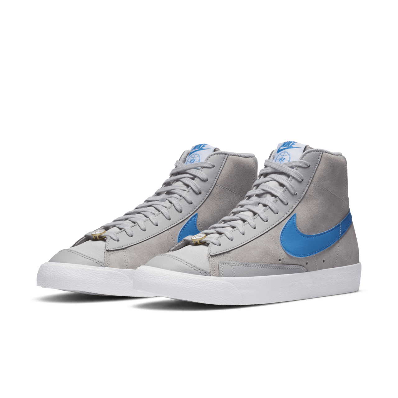 Grey nike blazer mid online