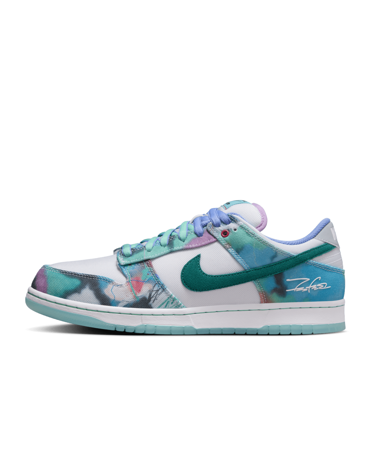 วันเปิดตัว Nike SB Dunk Low x Futura Laboratories "White and Geode Teal" (HF6061-400)