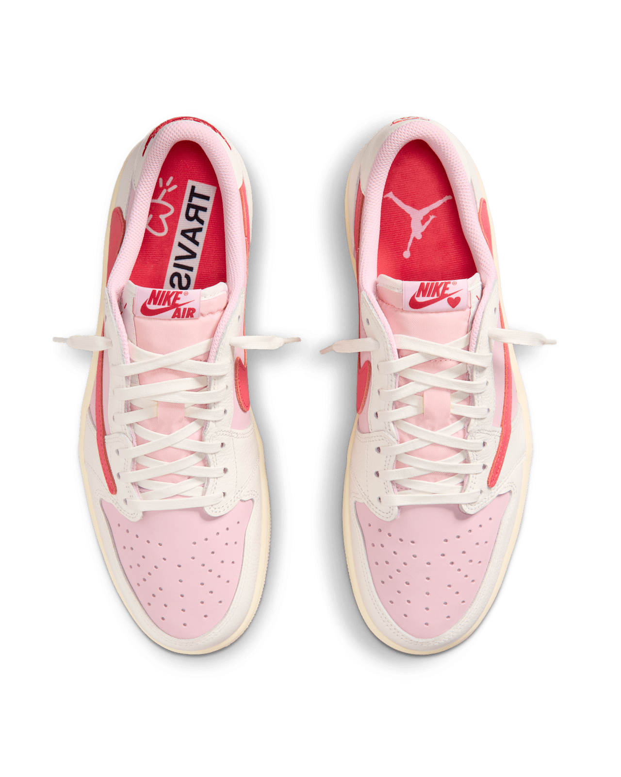 Air Jordan 1 低筒鞋x Travis Scott 'Shy Pink and Tropical Pink