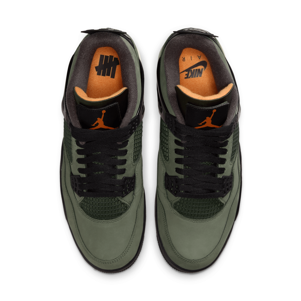 Fecha de lanzamiento de los Air Jordan 4 x UNDEFEATED "Deep Green and Clementine" (IB1519-200)