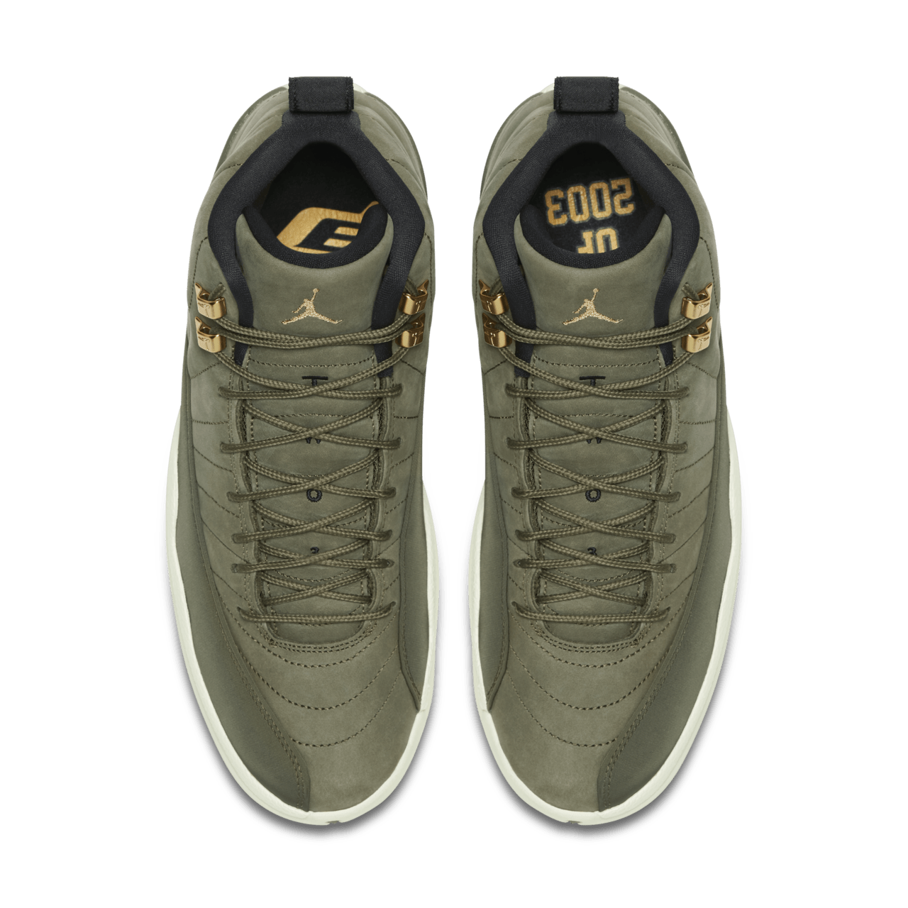 Olive green jordan retro 12 on sale