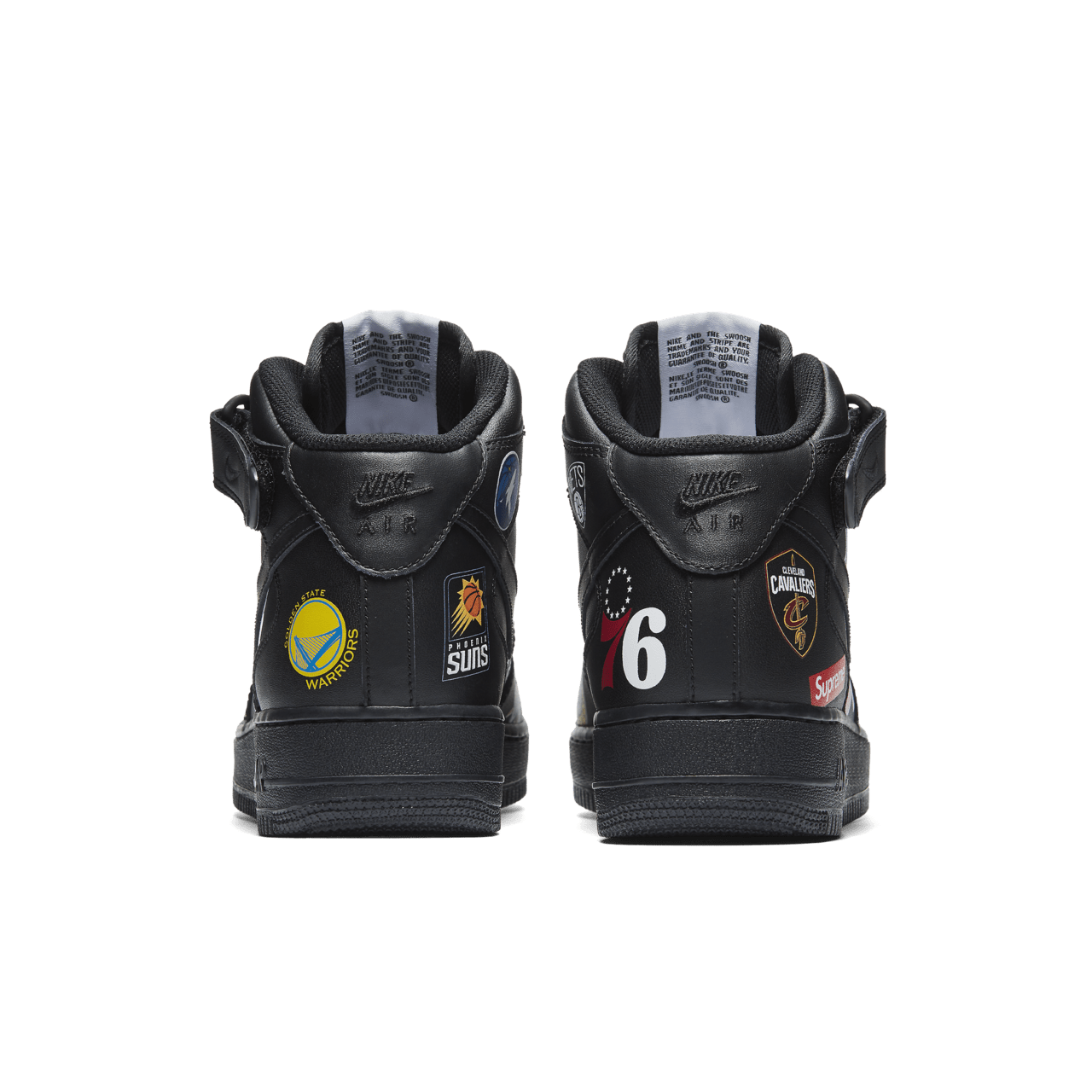 Nike Air Force 1 Mid Supreme NBA Black Release Date. Nike SNKRS