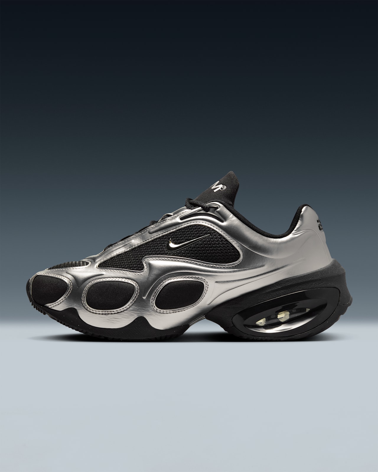 Nike Women's Air Max Muse ブラック/メタリックシルバー Women's Air Max Muse Black and Metallic Silver - Nike