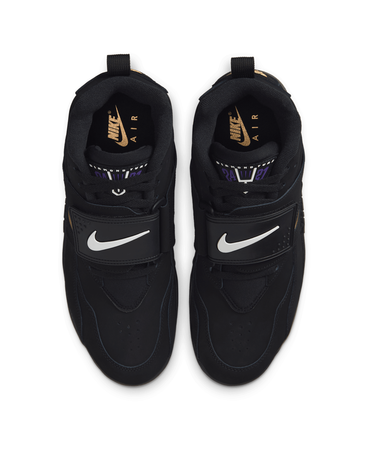 Air Diamond Turf 'Black and Club Purple' (HV2282-001)