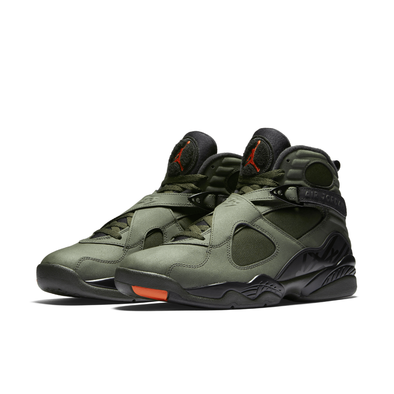 Jordan 8 orange and black online