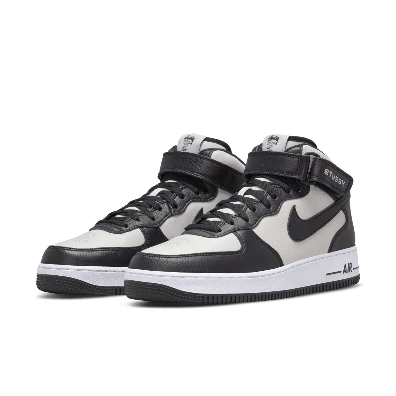 Air Force 1 Mid x Stüssy 'Black and Light Bone' (DJ7840-002) Release Date