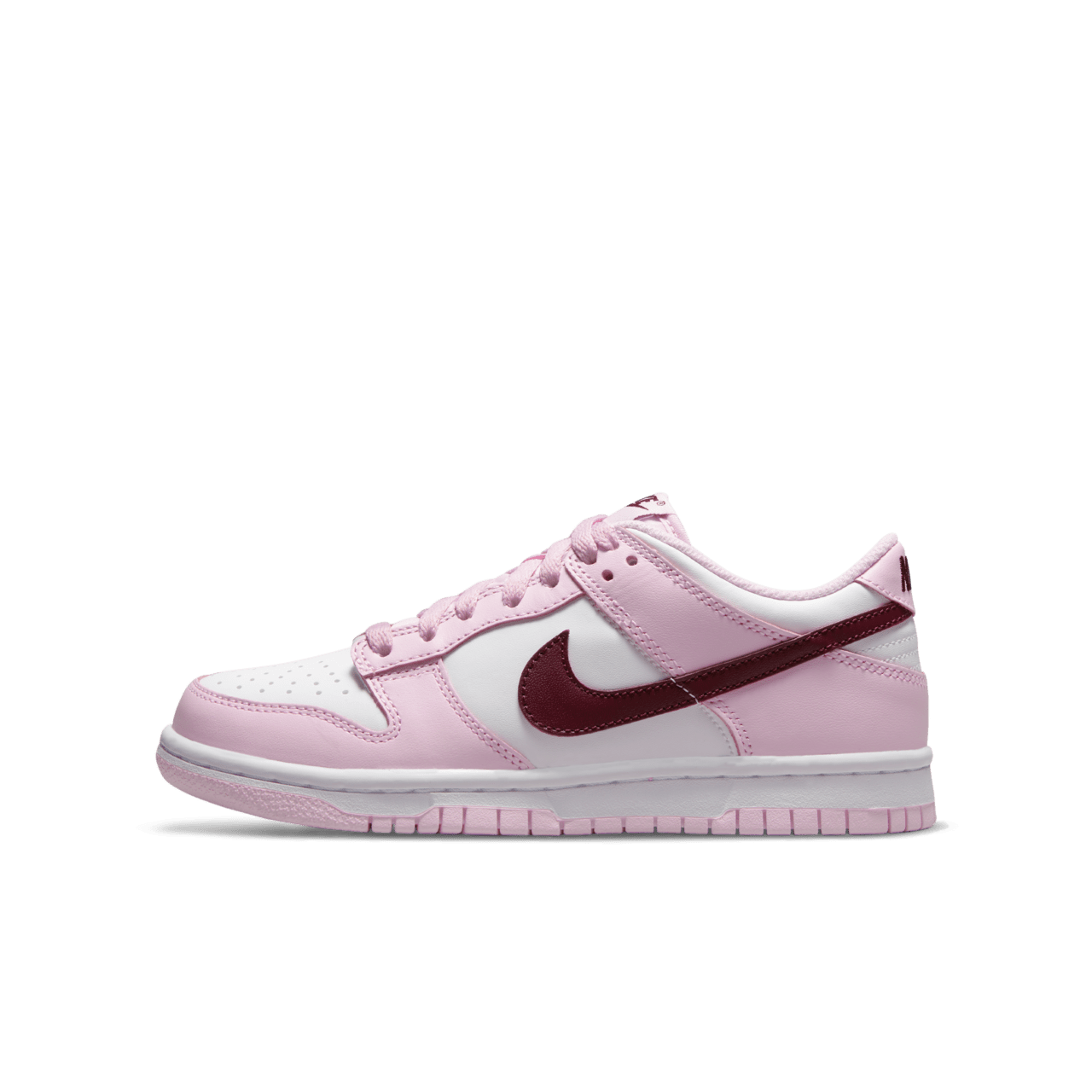 Older Kids Dunk Low Pink Foam Release Date. Nike SNKRS