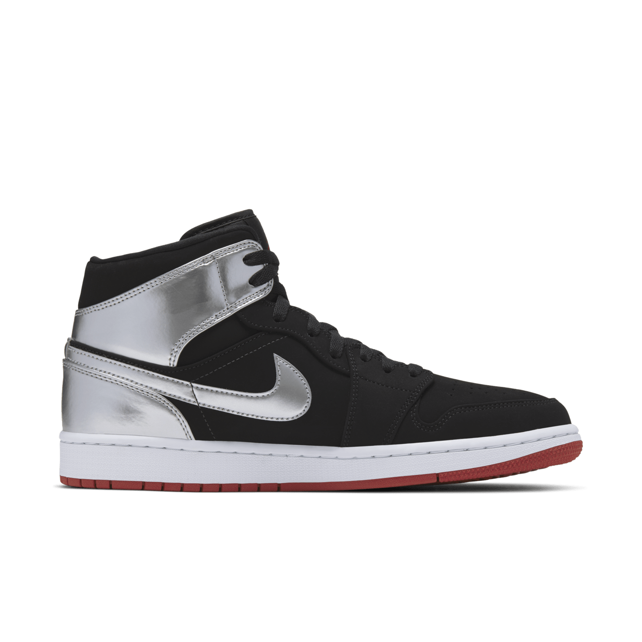 Jordan 1 white black silver best sale