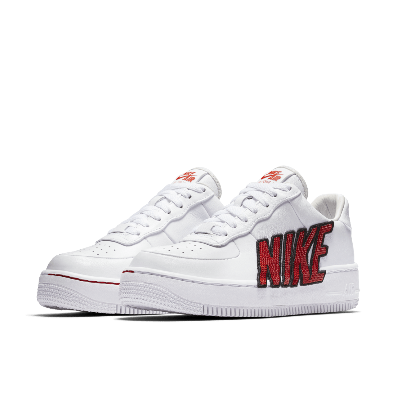 Nike Women s Air Force 1 Low Upstep White Habanero Red Release Date. Nike SNKRS