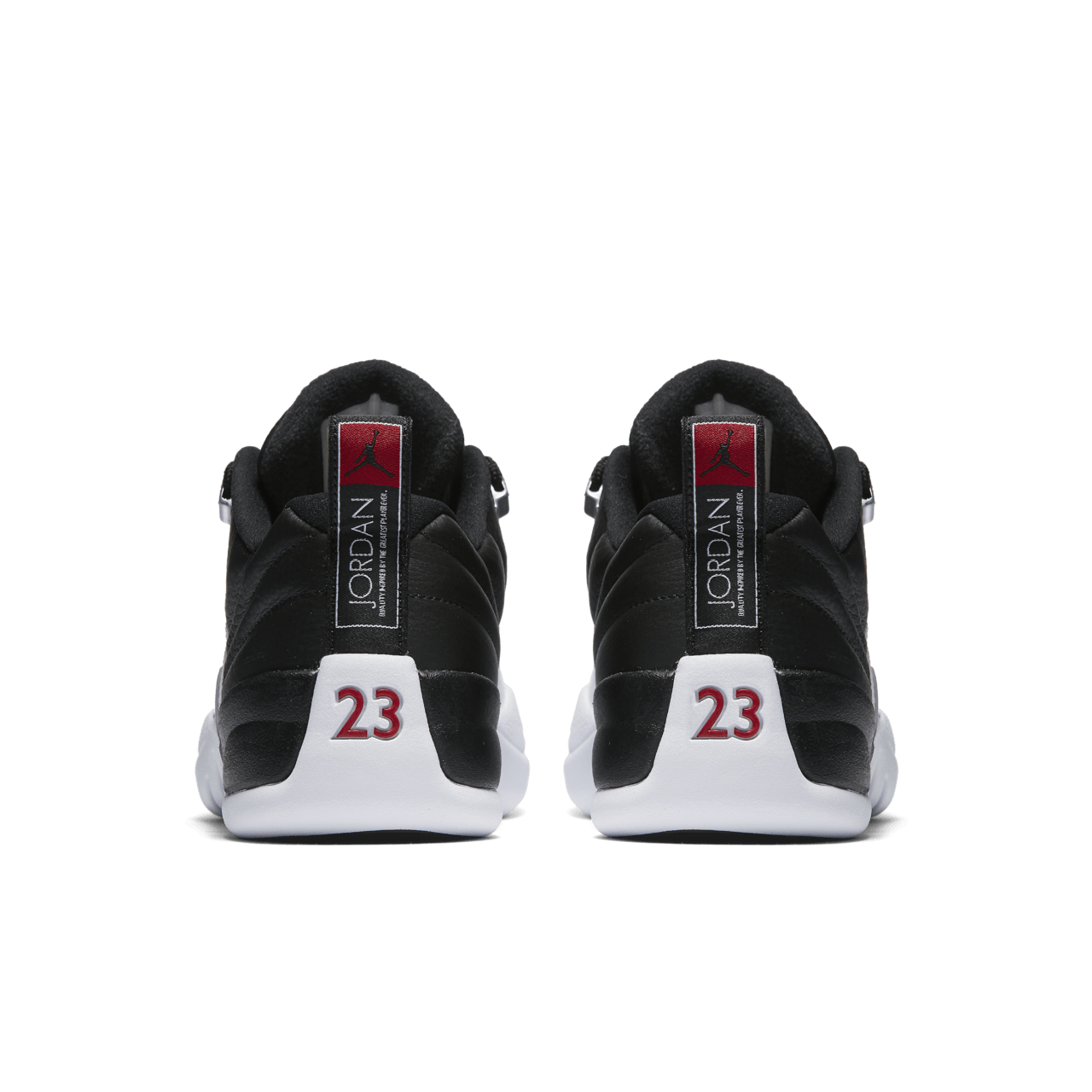 Jordan 12 low black and red best sale