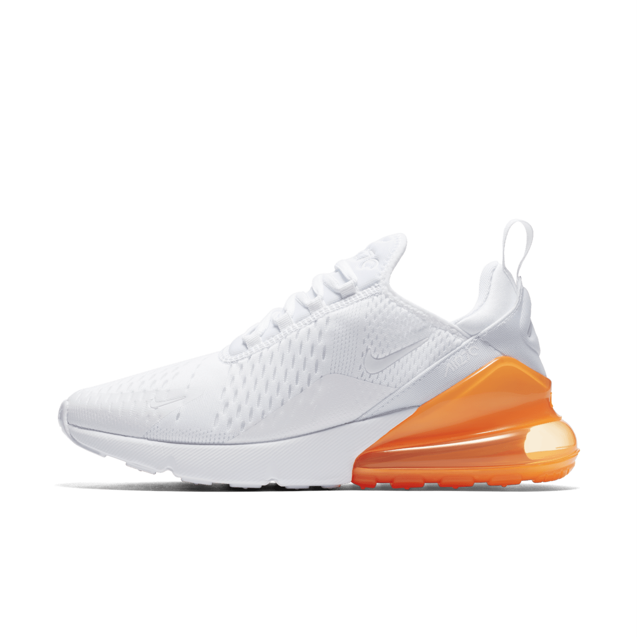 Orange and white nike air max 270 on sale