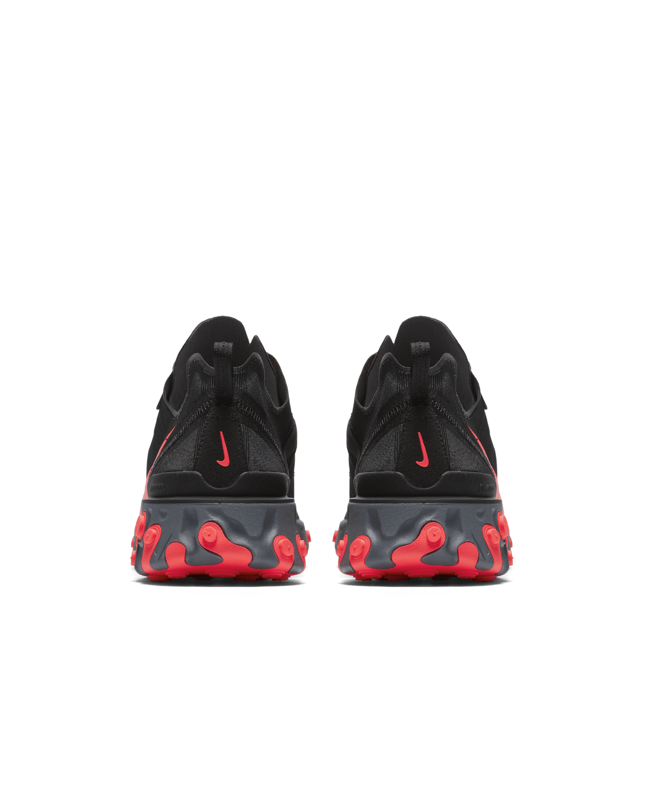 Nike React Element 55 'Black & Solar Red' Release Date