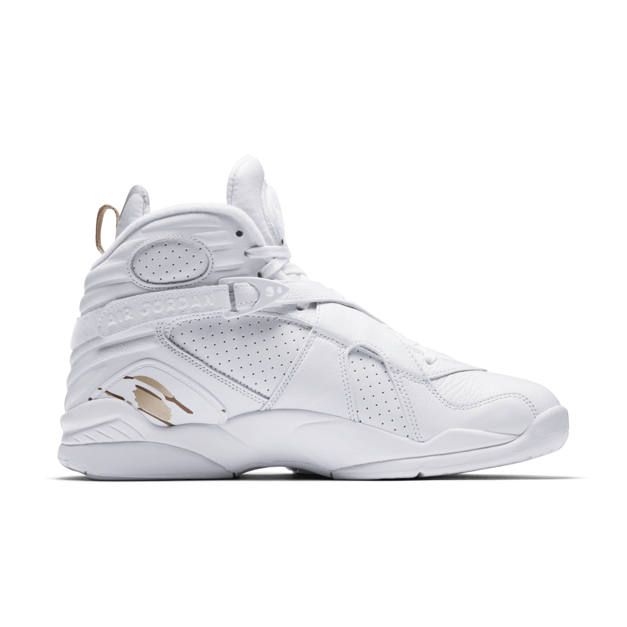 Jordan 8 blanco con dorado online