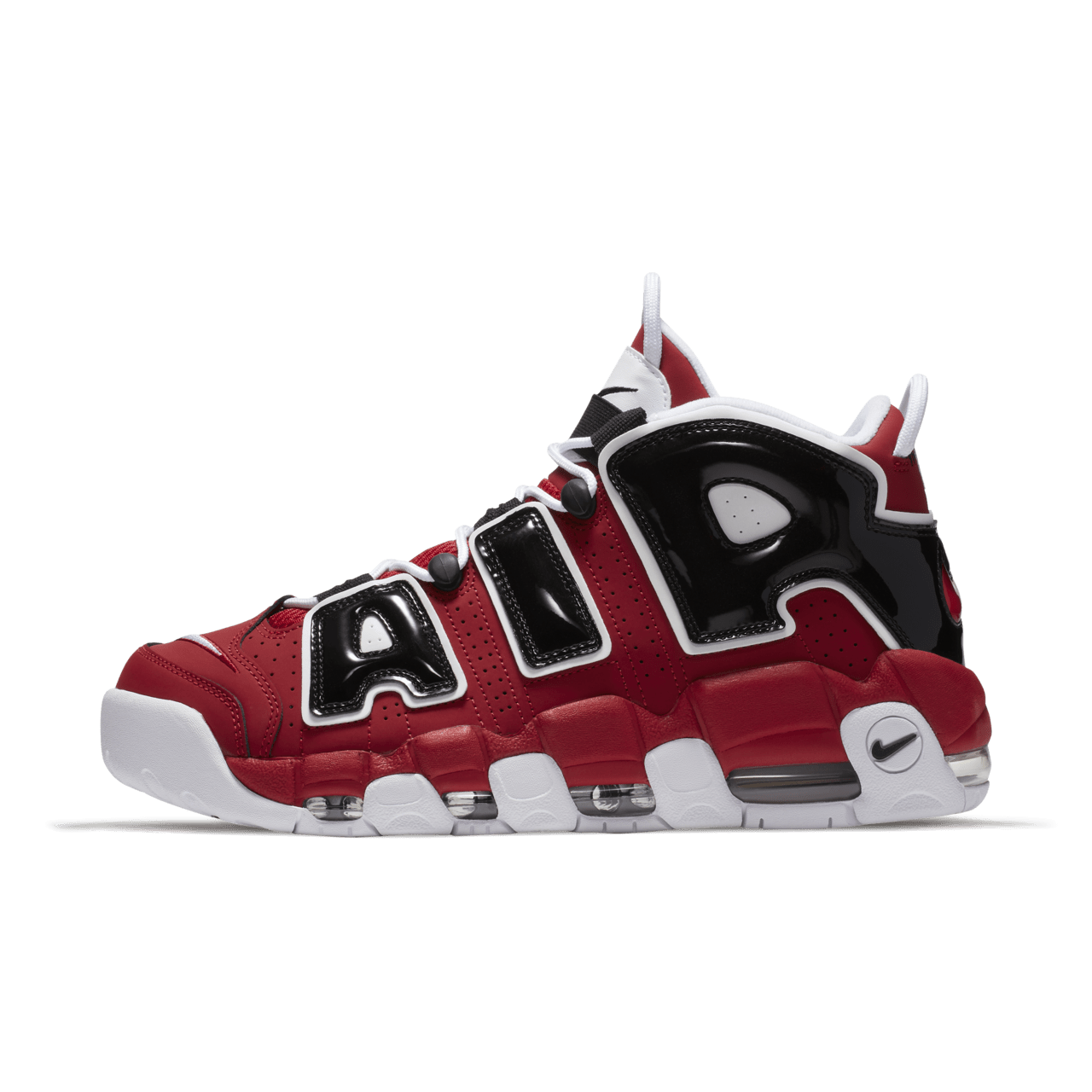 Nike Air more Uptempo 96 Varsity Red Black White Nike SNKRS