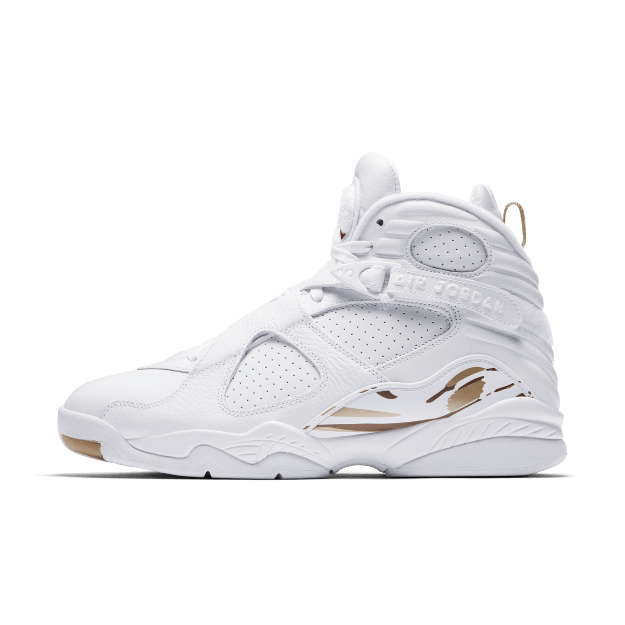 Jordan 8 white and gold online