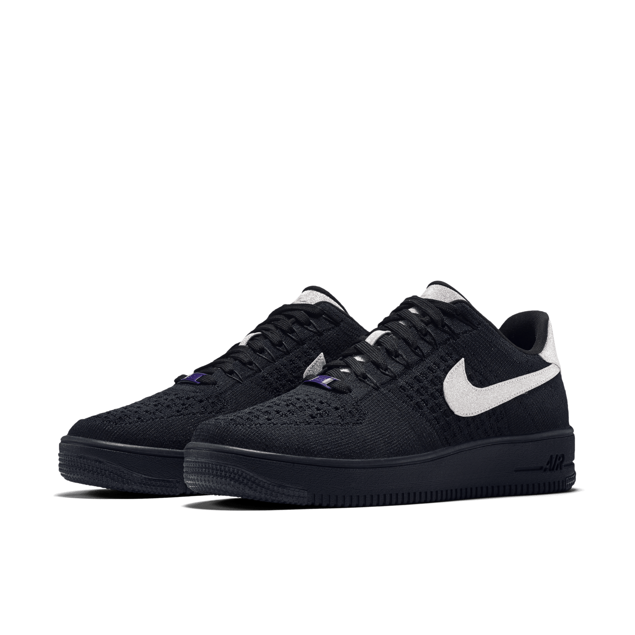 Nike Air Force 1 Ultra Flyknit Low Black Metallic Silver Nike SNKRS