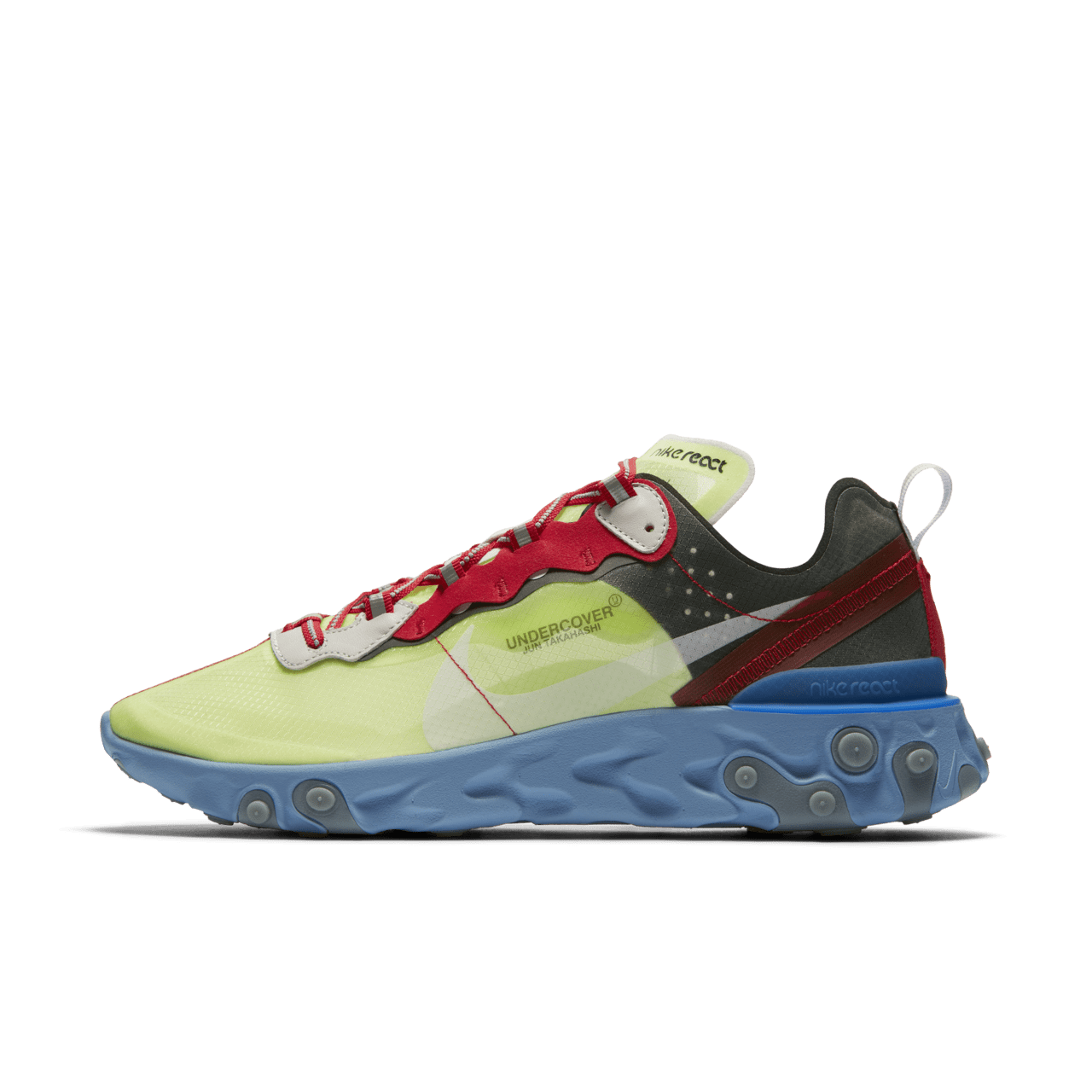 Nike React Element 87 Undercover Volt Black University Red Release Date. Nike SNKRS