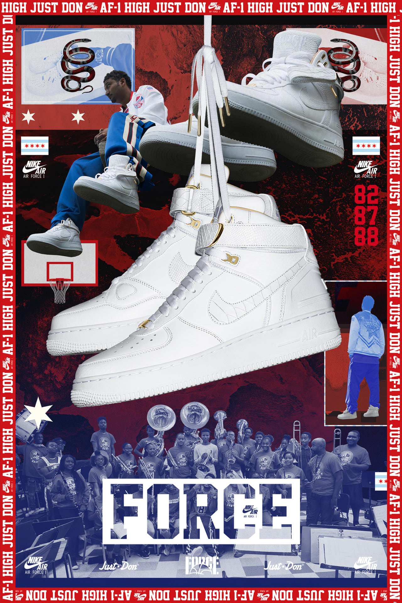 Date de sortie de la Nike Air Force 1 Just Don Nike SNKRS