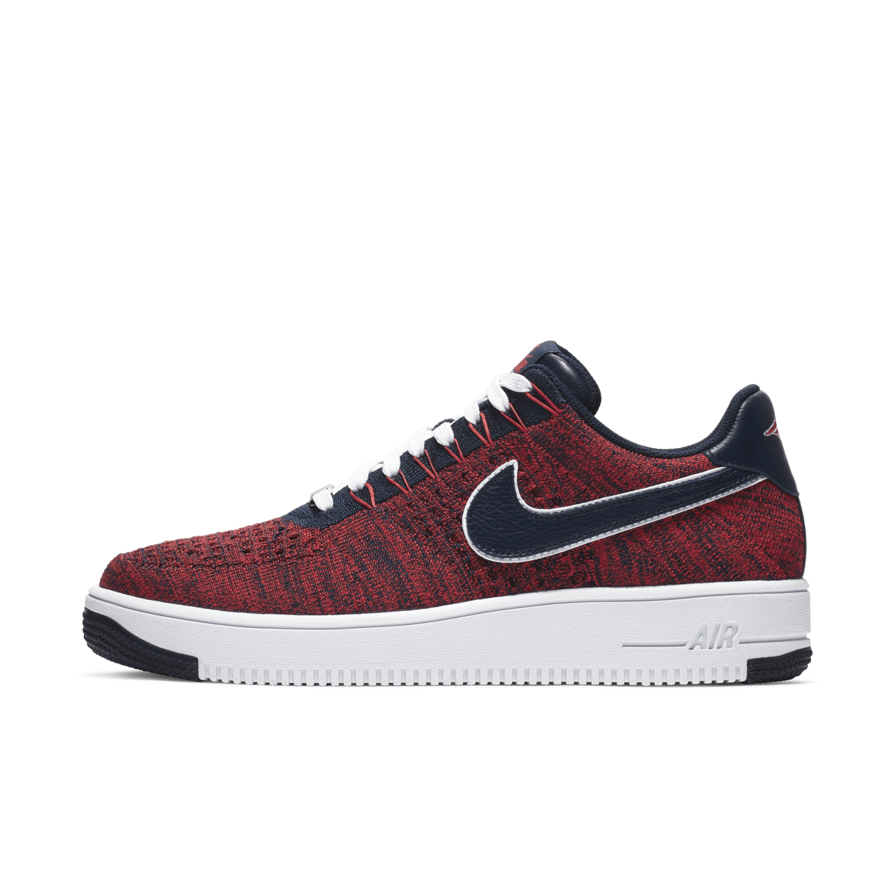 Air force one flyknit red on sale