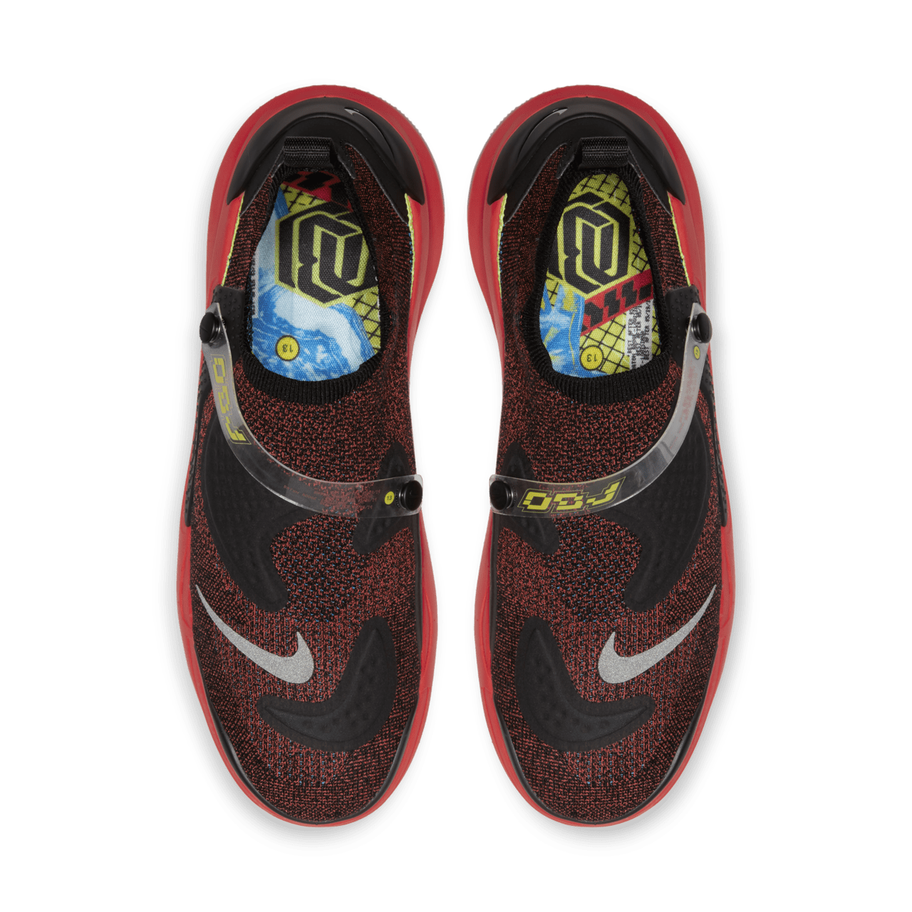 OBJ Joyride Flyknit 'Bright Crimson / Blue Hero' Release Date