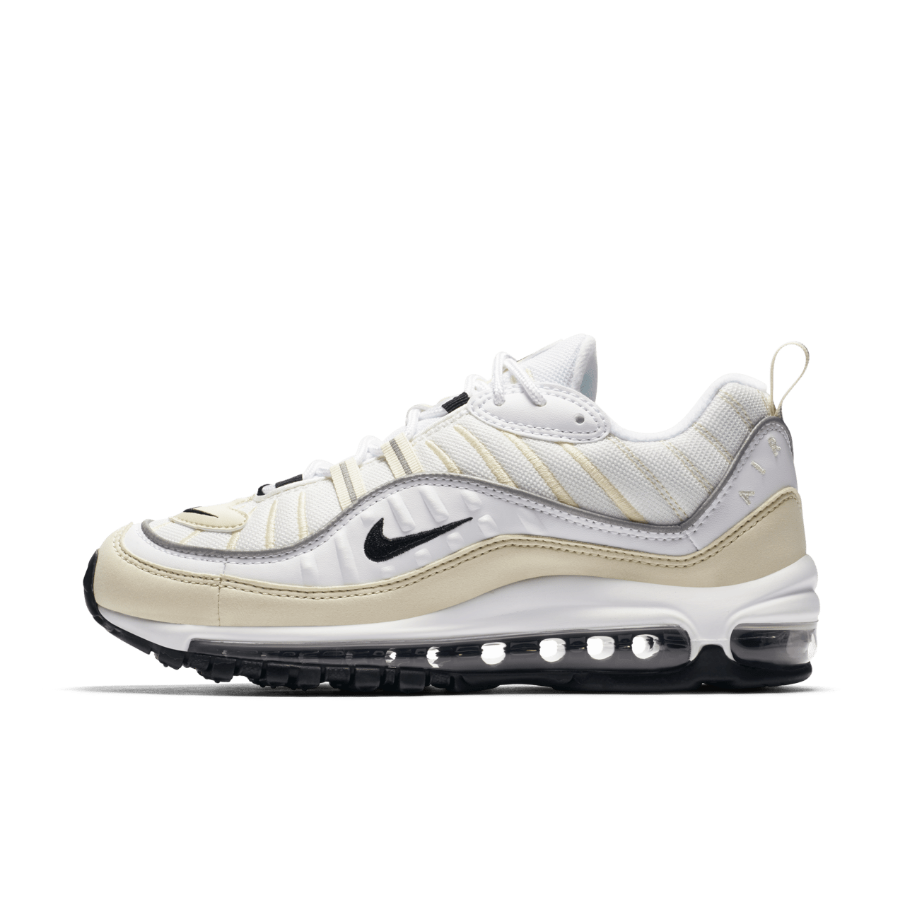 Nike Women s Air Max 98 White Black Fossil Release Date. Nike SNKRS