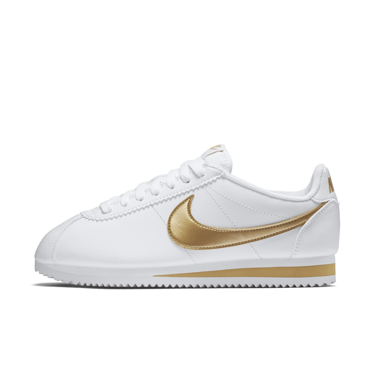 Nike gold cortez womens on sale