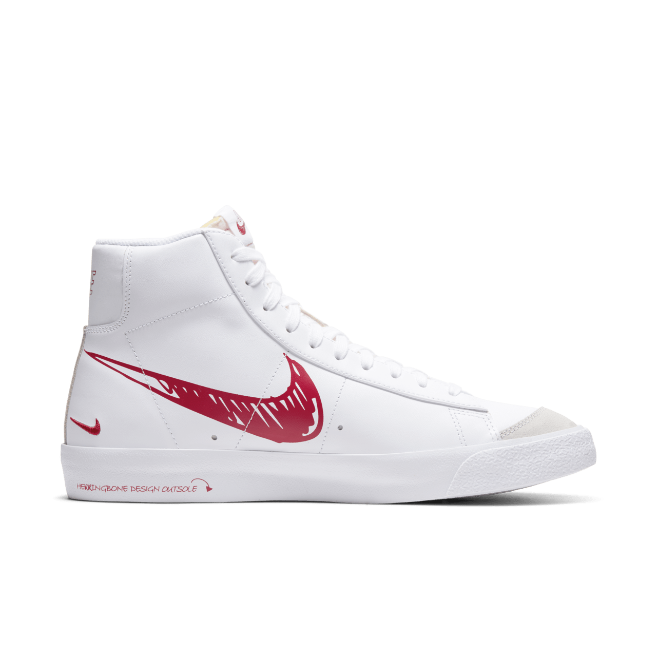 【NIKE公式】ブレーザー MID ‘77 'Red Sketch' (CW7580-100 / BLAZER MID ‘77)