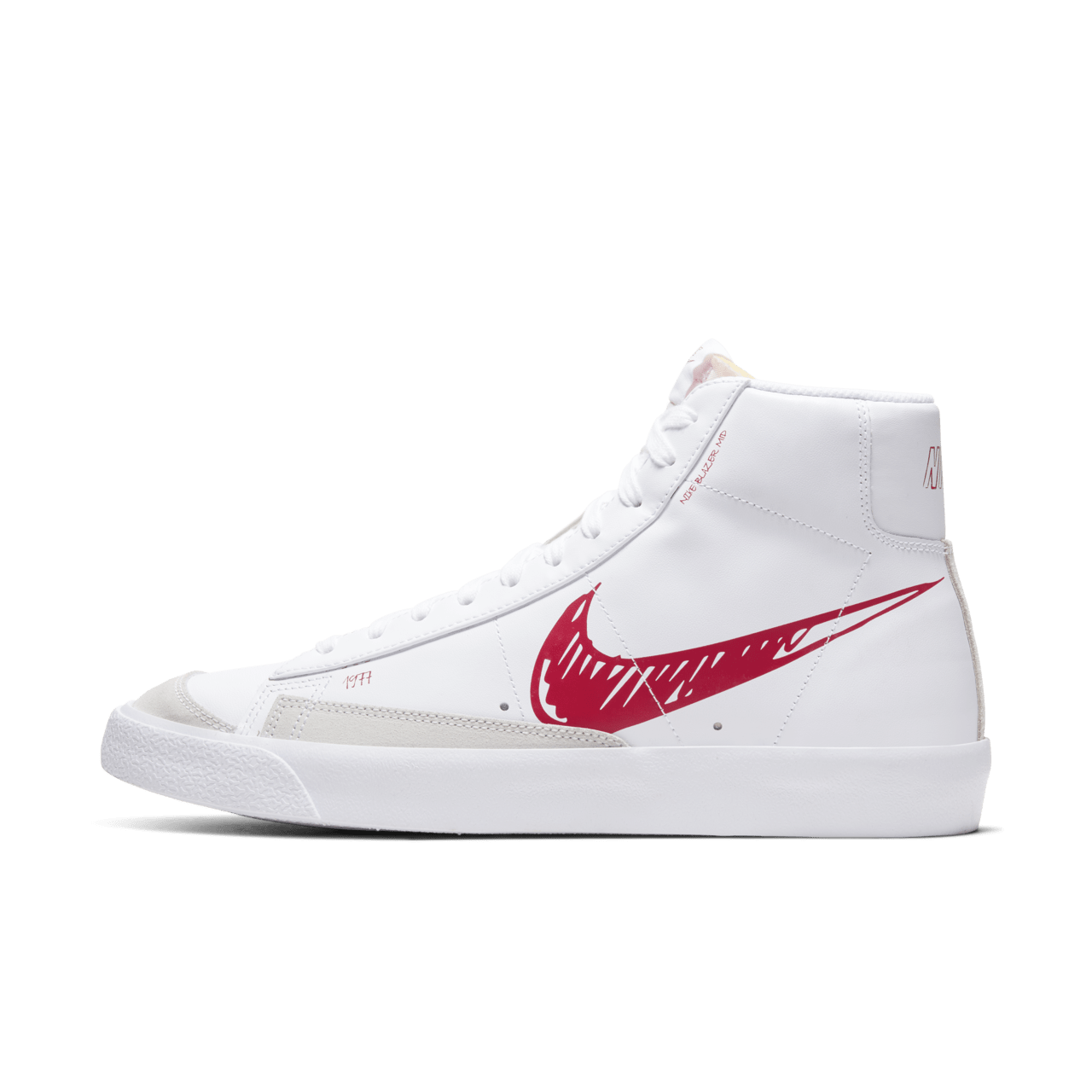 【NIKE公式】ブレーザー MID ‘77 'Red Sketch' (CW7580-100 / BLAZER MID ‘77)